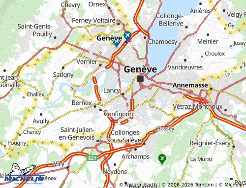 MICHELIN Lancy map - ViaMichelin