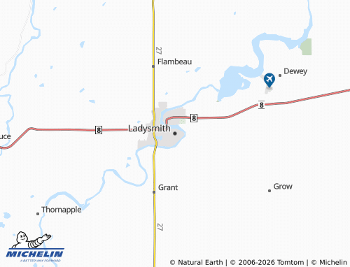 Mappa MICHELIN Ladysmith - ViaMichelin