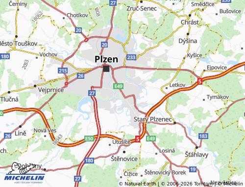 Mapa MICHELIN Slovany - ViaMichelin