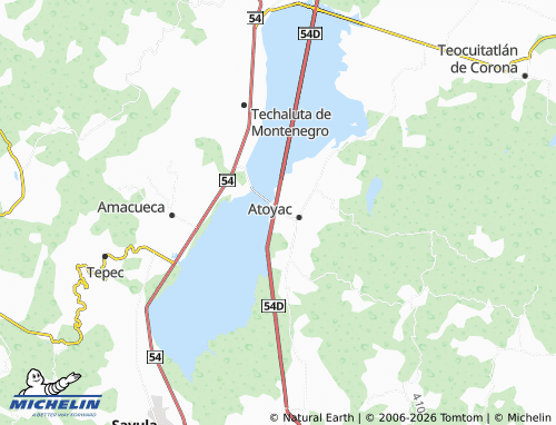 MICHELIN Jardines de Atoyac map - ViaMichelin