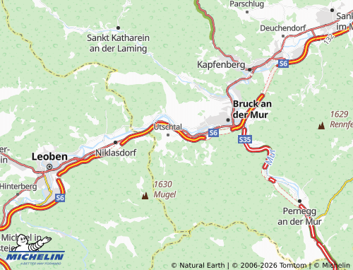 MICHELIN Oberaich map - ViaMichelin