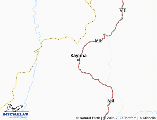 MICHELIN-Landkarte Kayima - ViaMichelin