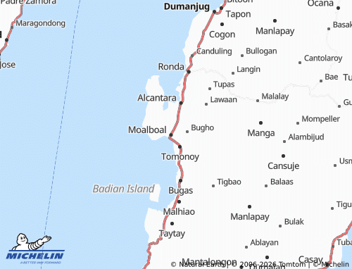 Mappa MICHELIN Poblacion West - ViaMichelin