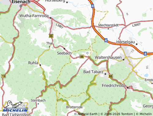 MICHELIN Schmerbach map - ViaMichelin