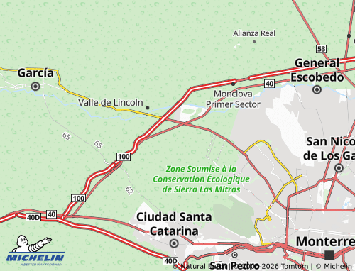 Mappa MICHELIN Cumbres Provenza Sector Terra - ViaMichelin