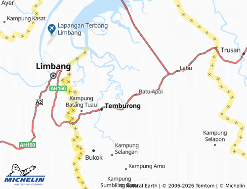 MICHELIN-Landkarte Kampung Luagan - ViaMichelin