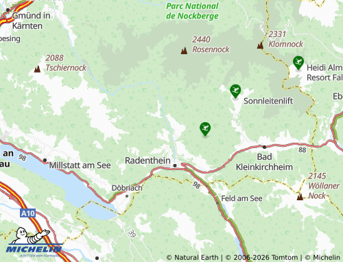 MICHELIN Kaning-Bach map - ViaMichelin