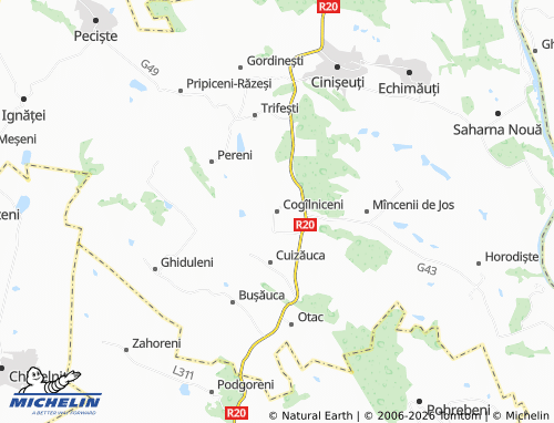 MICHELIN Cogîlniceni map - ViaMichelin