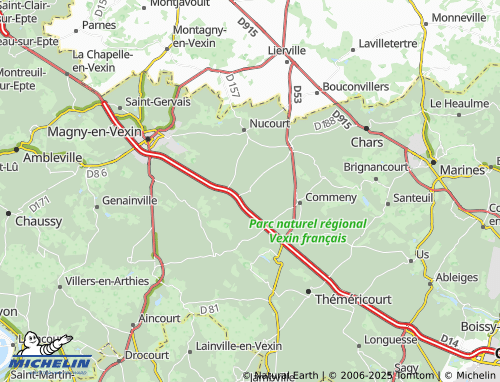 Carte MICHELIN Le Tillay - ViaMichelin