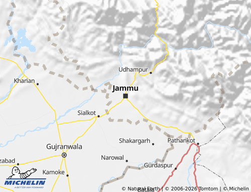 Carte MICHELIN Jammu-et-Cachemire - ViaMichelin