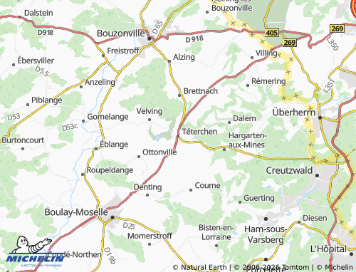 Mappa MICHELIN Téterchen - ViaMichelin