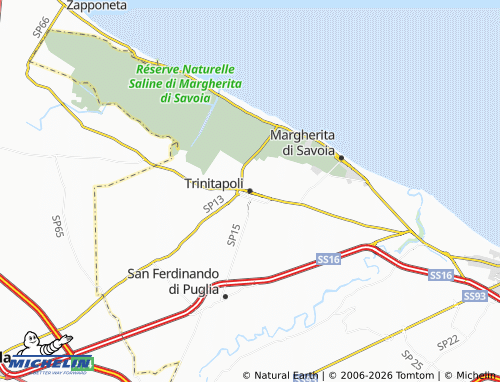 MICHELIN Trinitapoli map - ViaMichelin