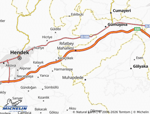 MICHELIN Yeşilyayla map - ViaMichelin