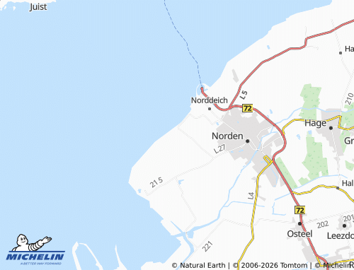 Carte MICHELIN Osterwarf - ViaMichelin