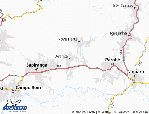 Mapa MICHELIN Da Integração - ViaMichelin