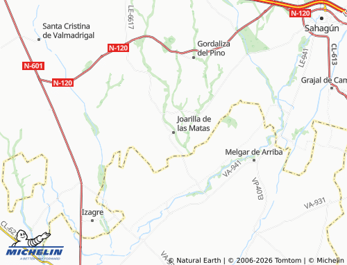 MICHELIN Joarilla de las Matas map - ViaMichelin