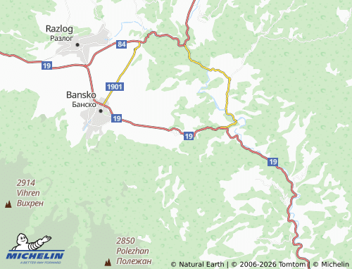 Mappa MICHELIN Dobrinishte - ViaMichelin