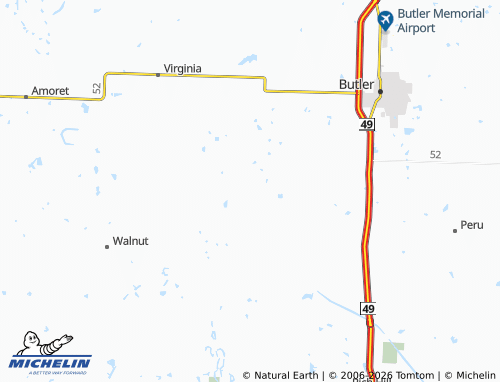 Mapa MICHELIN Nyhart - ViaMichelin