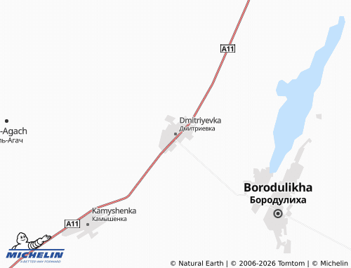 Carte MICHELIN Dmitriyevka - ViaMichelin