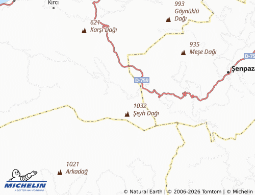 MICHELIN Şenköy map - ViaMichelin