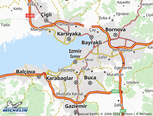 Mappa MICHELIN Akdeniz - ViaMichelin