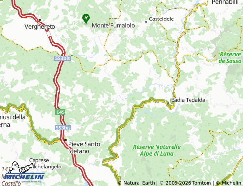 MICHELIN Caprile map - ViaMichelin