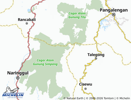 Mapa MICHELIN Gelarwangi - ViaMichelin