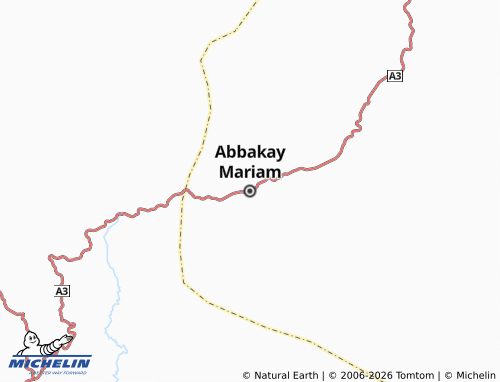 MICHELIN Abbakay Mariam map - ViaMichelin