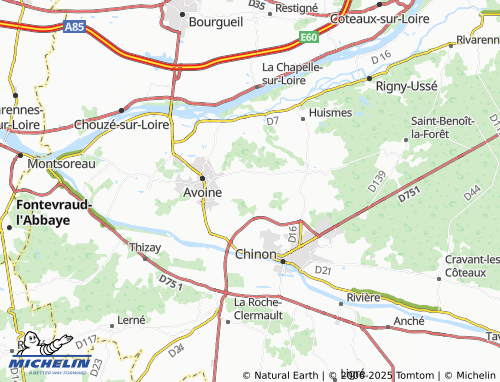 Mapa MICHELIN Les Coudreaux - ViaMichelin