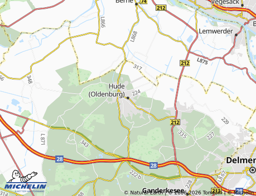 Mapa MICHELIN Hude (Oldenburg) - ViaMichelin