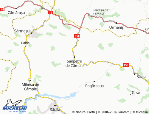 Mappa MICHELIN Sânpetru de Câmpie - ViaMichelin
