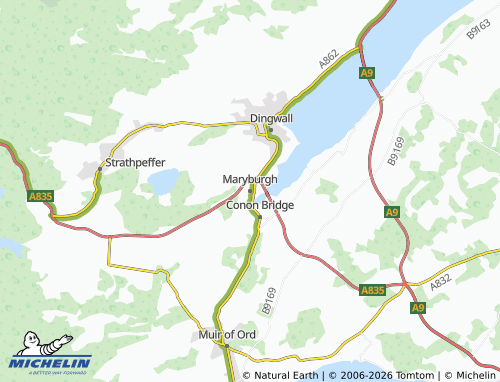 MICHELIN Maryburgh map - ViaMichelin