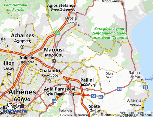 Mapa MICHELIN Nea Penteli - ViaMichelin