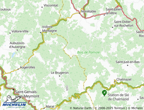 Carte MICHELIN La Chambonie - ViaMichelin