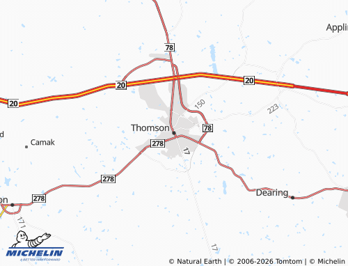 Carte MICHELIN Thomson - ViaMichelin