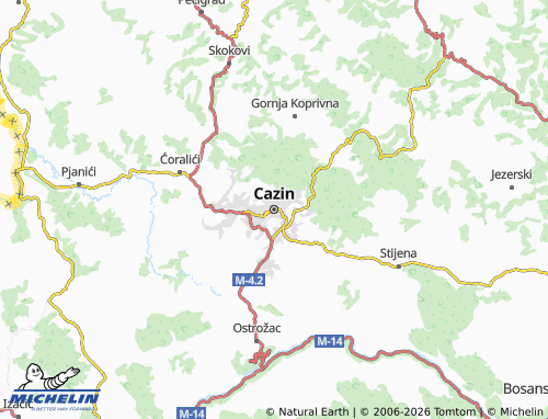 Mappa MICHELIN Cazin - ViaMichelin