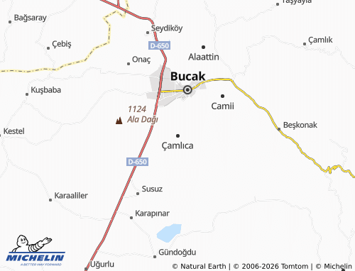 MICHELIN Çamlıca map - ViaMichelin
