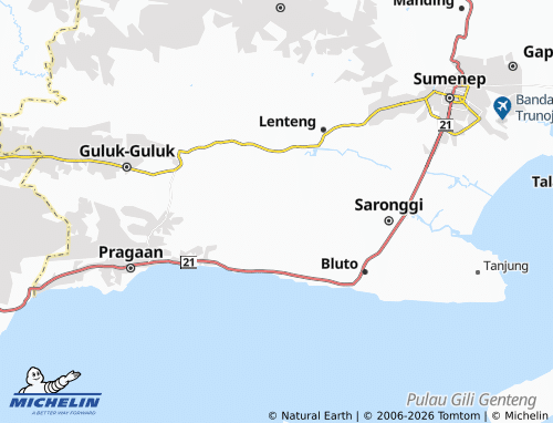 Mapa MICHELIN Moncek Timur - ViaMichelin