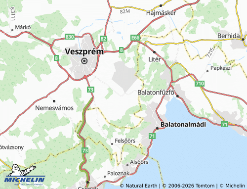 MICHELIN Szentkirályszabadja map - ViaMichelin