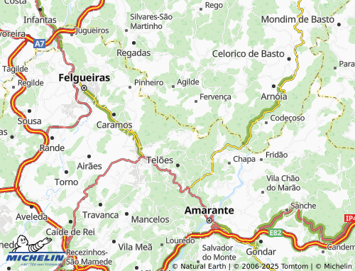 MICHELIN-Landkarte Cruzeiro - ViaMichelin