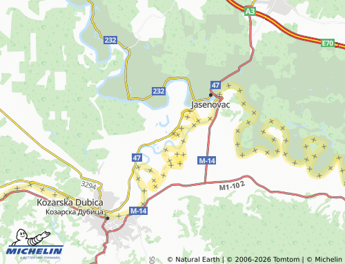 Mapa MICHELIN Tanac - ViaMichelin