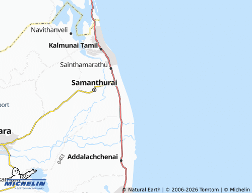 Mappa MICHELIN Ninthavur 02 - ViaMichelin