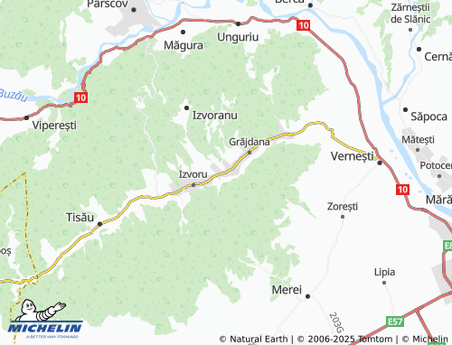 MICHELIN Valea Sălciilor map - ViaMichelin