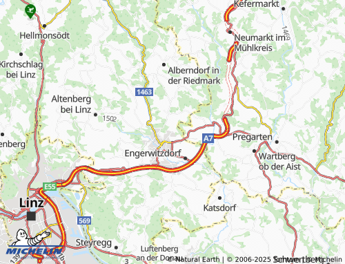 Mapa MICHELIN Punzenberg - ViaMichelin