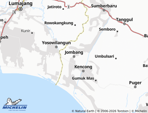 Carte MICHELIN Jombang - ViaMichelin