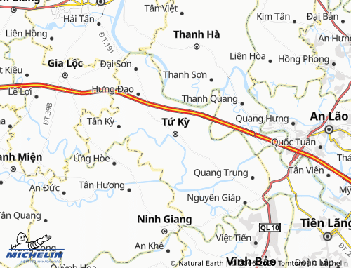MICHELIN Tứ Kỳ map - ViaMichelin