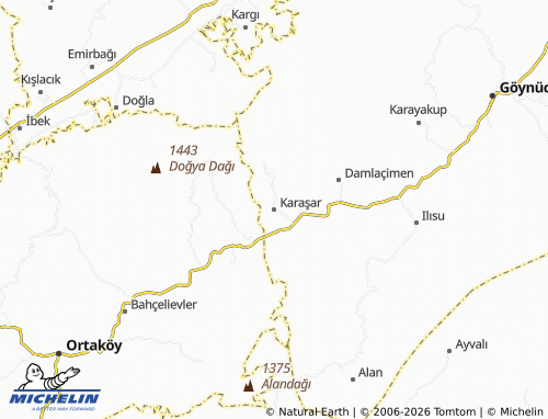 Mappa MICHELIN Karaşar - ViaMichelin