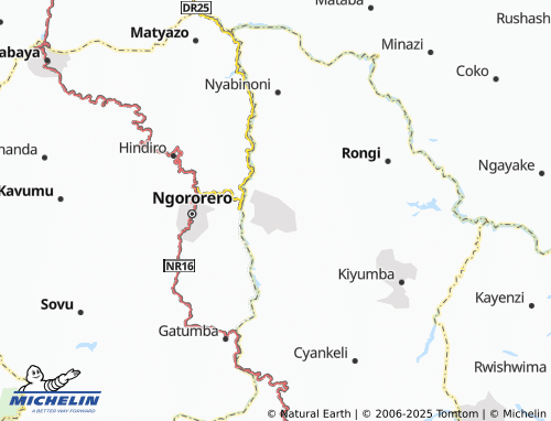 MICHELIN Kibangu map - ViaMichelin