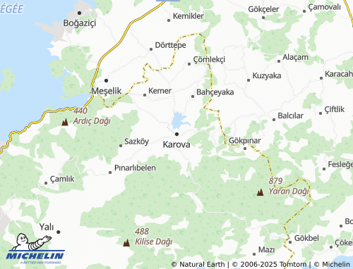 MICHELIN Karova map - ViaMichelin