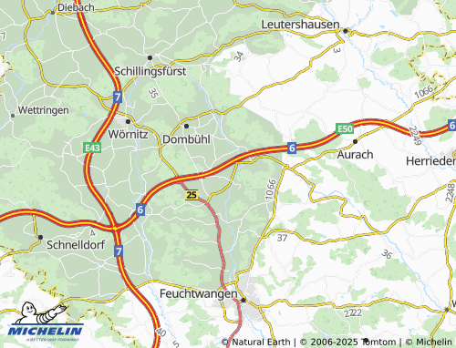 MICHELIN-Landkarte Bühl - ViaMichelin